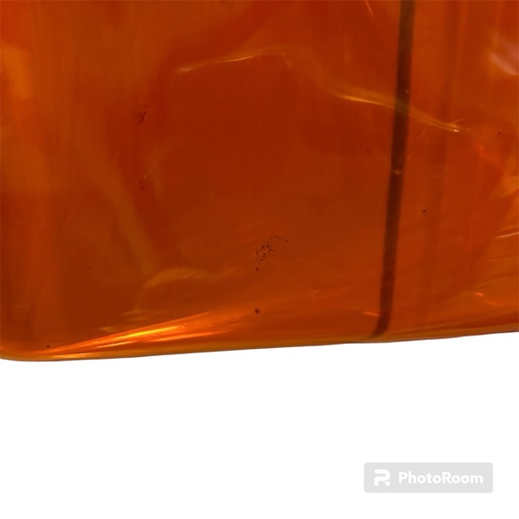 Authentic Vintage Hermes’ Orange Vinyl Kelly 1998 Japan Exhibition Tote Bag - Picture 14 of 16